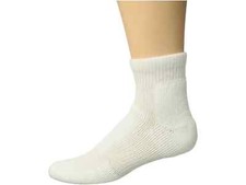 Thorlos L5009 White 1-Pair Walking Mini Crew Cut Socks Unisex Size M