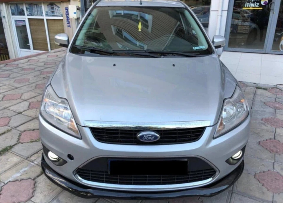 FORD FOCUS II 2008+ SPLITTER SOTTO PARAURTI ANTERIORE NERO LUCIDO.. - Imagen 2 de 4