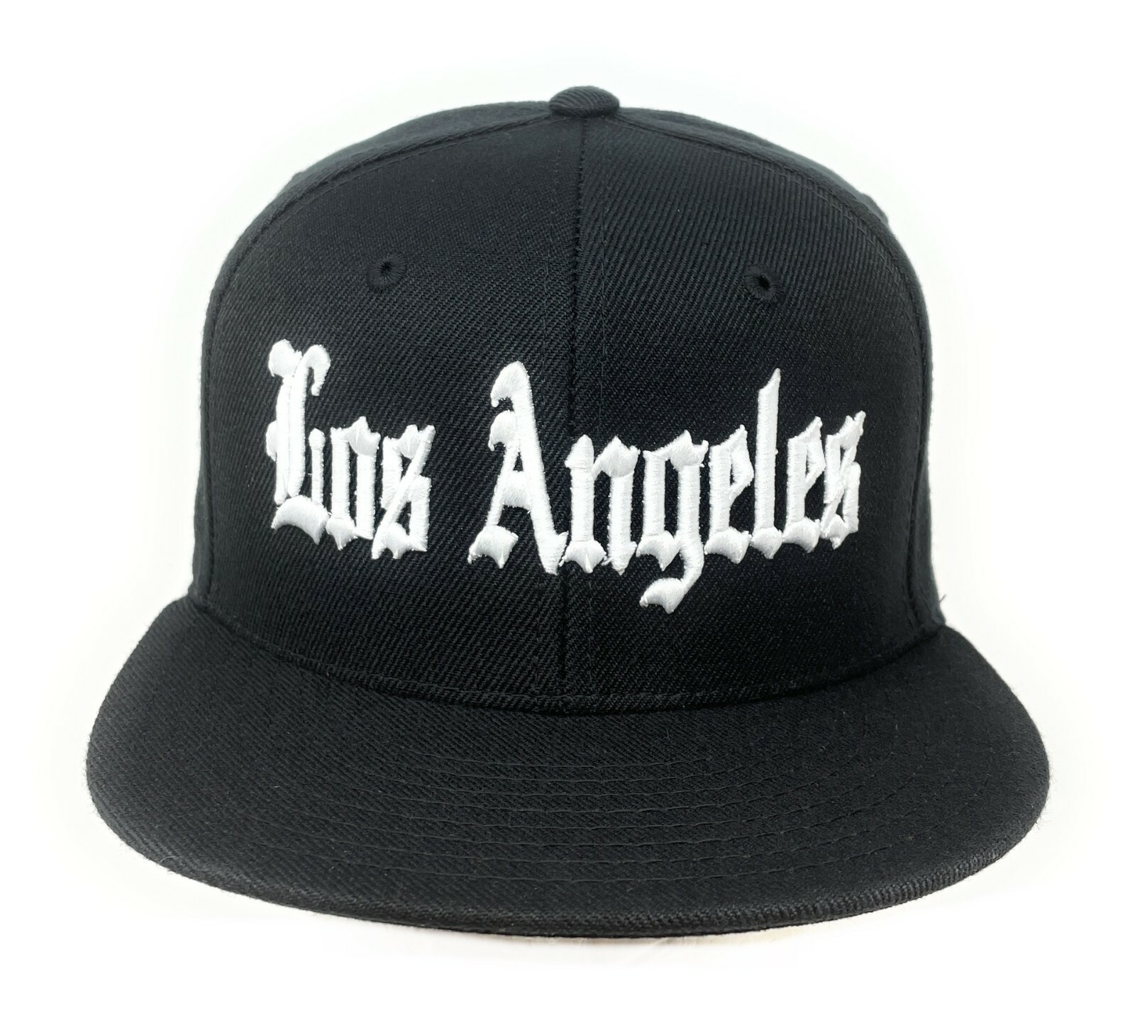 Black Los Angeles Vintage LA California Flat Bill Snapback Snap Back