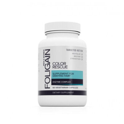 FOLIGAIN Color Rescue Supplement For Graying Hair 60 Vegetarian Capsules