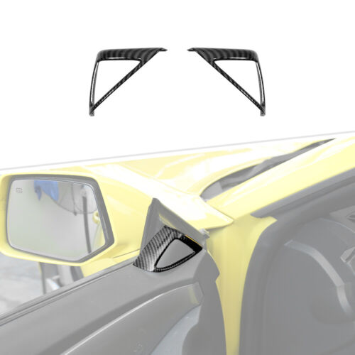 1Pair Carbon Fiber A-pillar Door Speaker Cover Trim For Chevy Camaro 2010-2015 - Picture 3 of 9