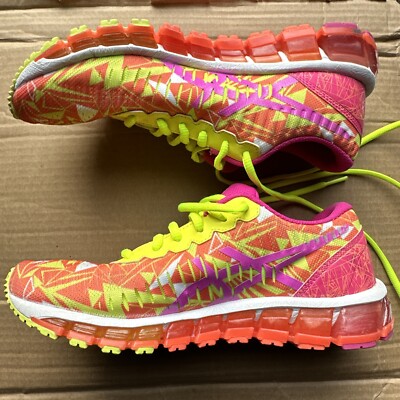 ASICS Gel Quantum 360 Flash Yellow Pink Size-6