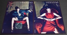 2009 Print Ad Sexy Heels Long Legs Feminine Lady Brunette Valentino Dress Beauty