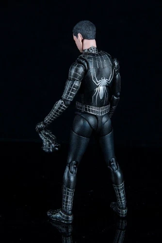 SHF Spider-Man No Way Home Black Suit Ver Figure Tobey Maguire - Picture 10 of 17