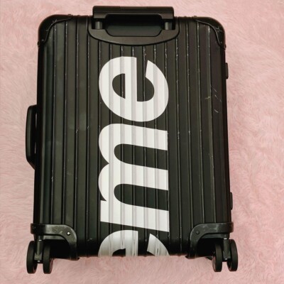 Supreme x Rimowa Topas Multiwheel 45L Black 4-wheels Carry Case