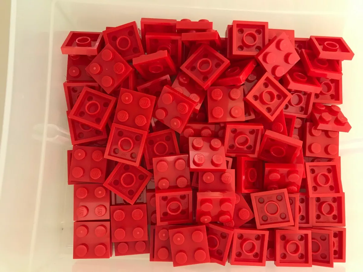 LEGO NEW 3022 RED 2 X 2 PLATE 50 PIECES