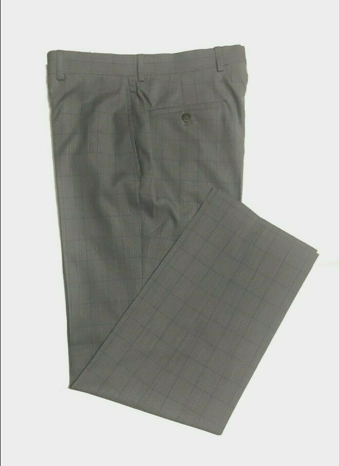 Мужские брюки Ralph Lauren Comfort Flex с плоской передней частью серого цвета 42X30 12390₽