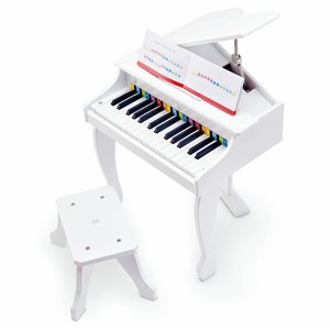 Hape E0338 Deluxe Grand Piano Kids Electric 30 Key Keyboard Piano Toy and Bench - Click1Get2 Half Price
