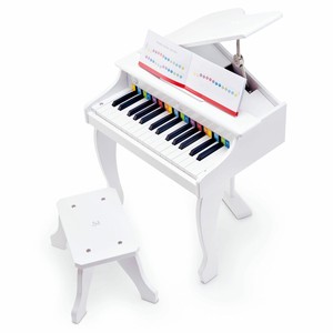 Hape E0338 Deluxe Grand Piano Kids Electric 30 Key Keyboard Piano Toy and Bench - Click1Get2 Promotions