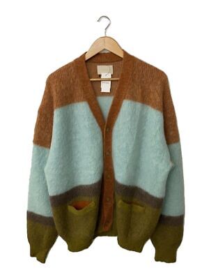 YOKE CARDIGAN MOHAIR BORDER (THICK 3 YK23FW0571S 23AW Used YOKE CARDIGAN MOHAIR BORDER (THICK 3 YK23FW0571S 23AW Used
