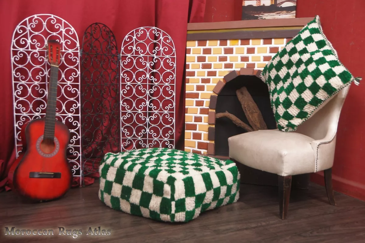 Shaggy footstool sale