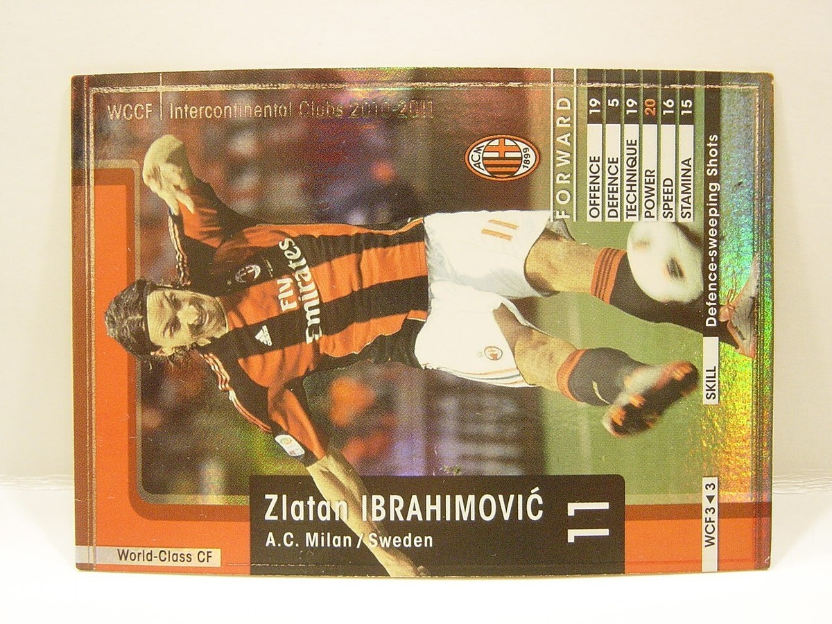 Panini WCCF 2010-11 WCF Zlatan Ibrahimovic 1981 Sweden No.11 AC