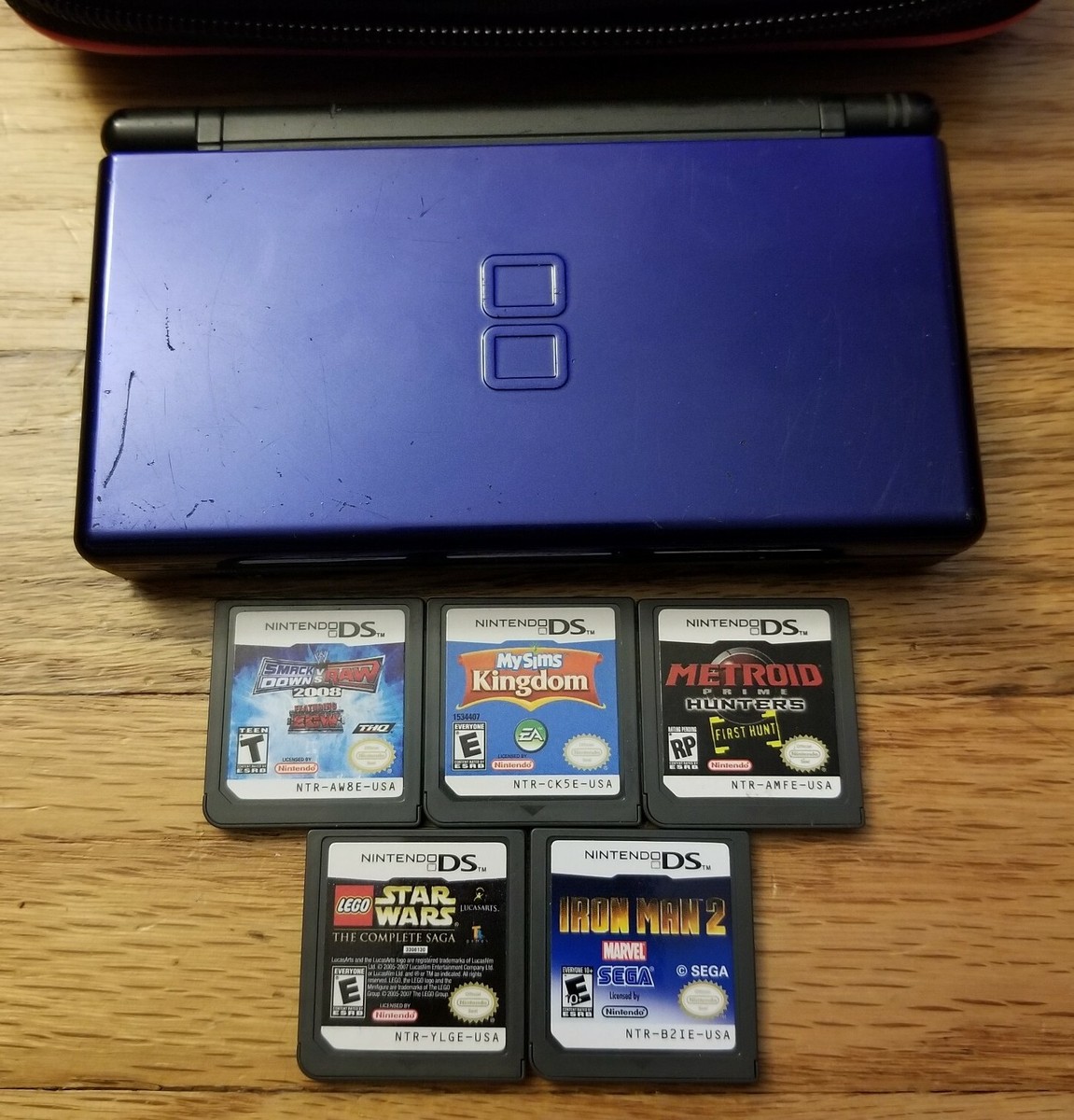 Nintendo DS Lite USG-001 Cobalt Blue TESTED Working W