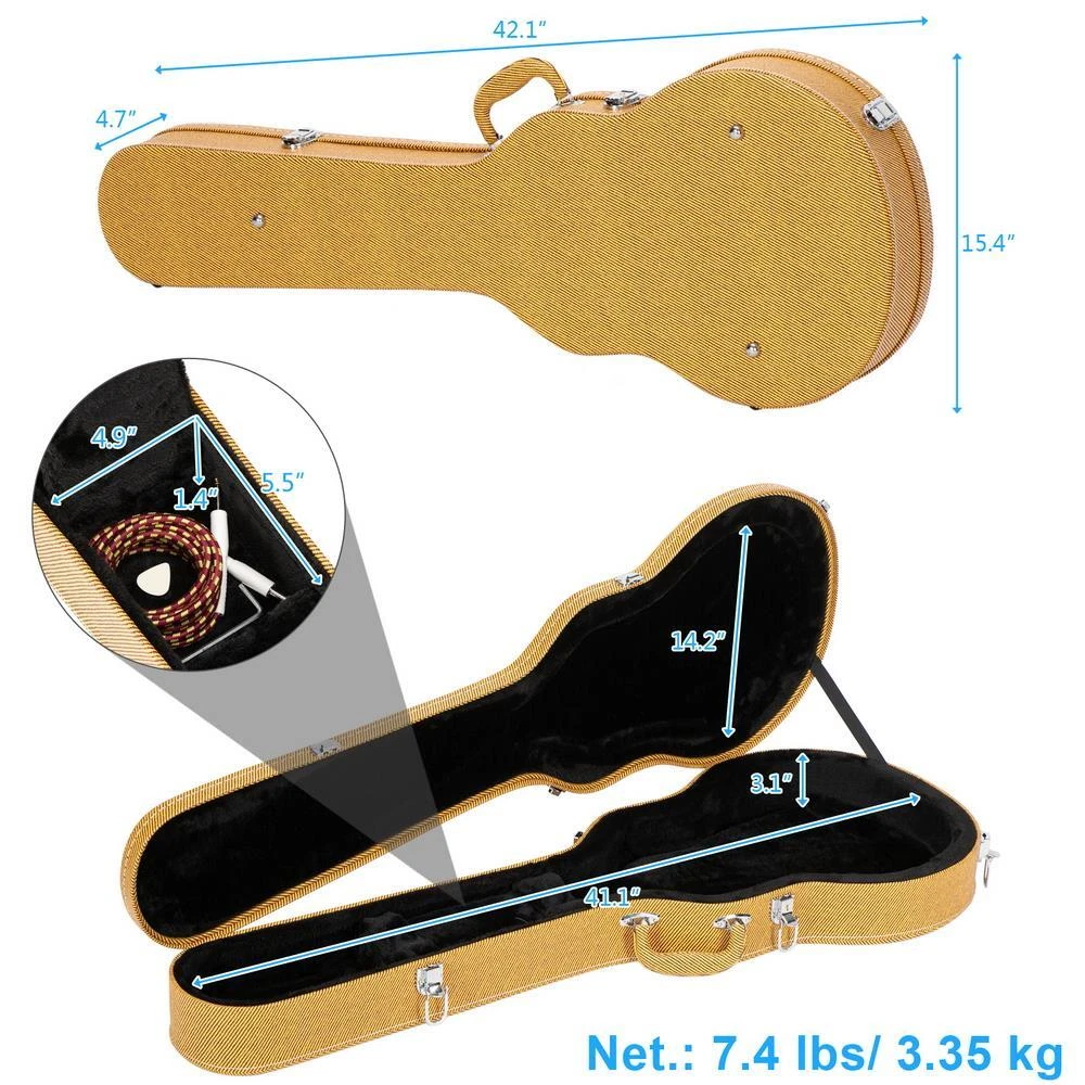 Glarry guitar case deals