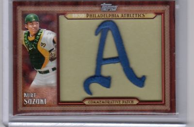 2011 TOPPS 1930 COMMEMORATIVE PATCH KURT SUZUKI | eBay
