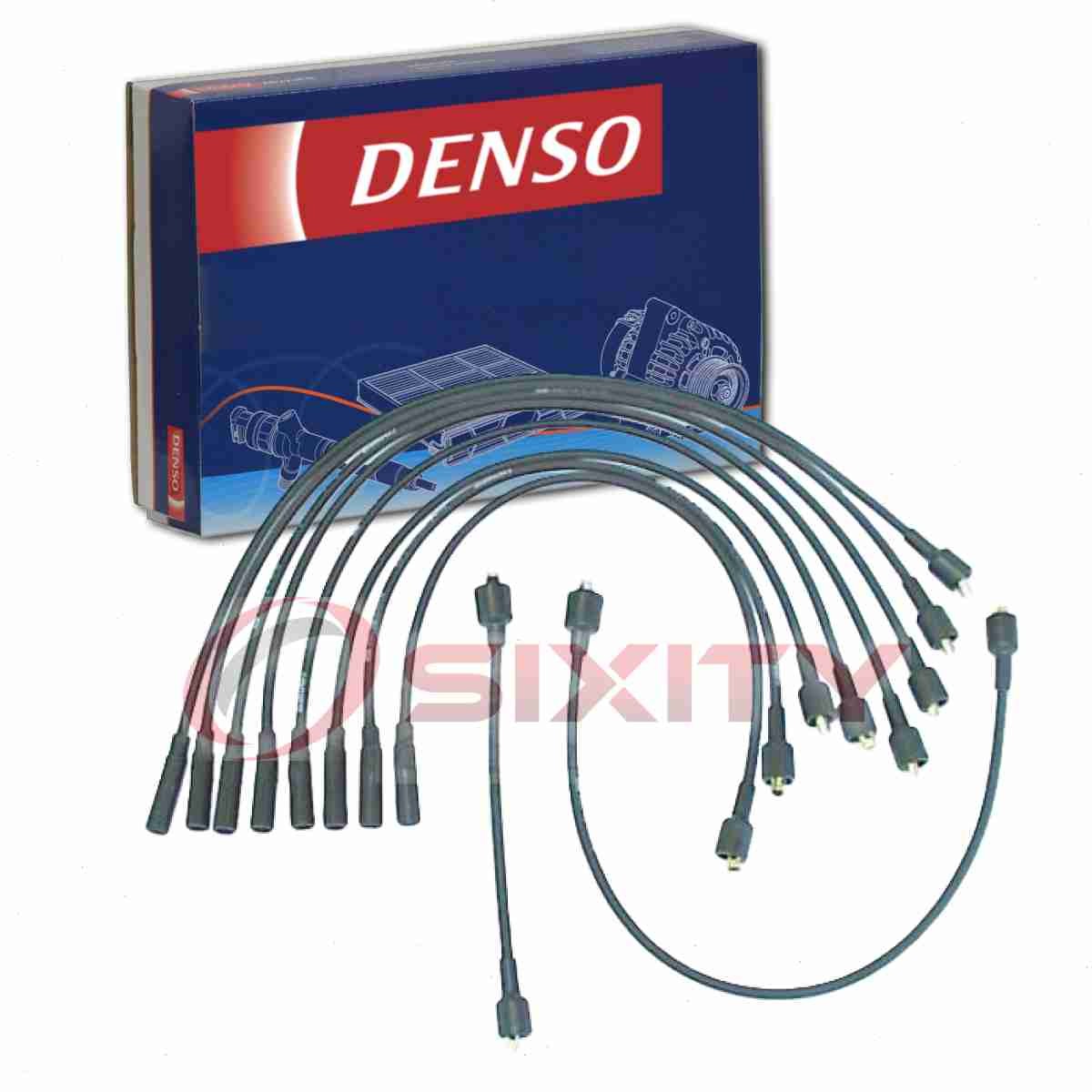 Denso Spark Plug Wire Set for 1981-1988 Dodge W250 5.2L 5.9L V8 Ignition xu