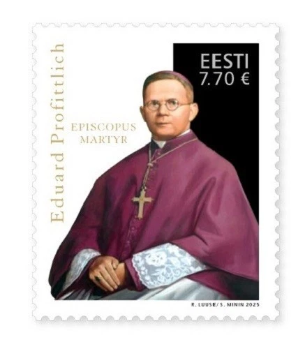 Stamp of ESTONIA 2025 - The blessed martyr Eduard Profittlich / 897-06.09.25