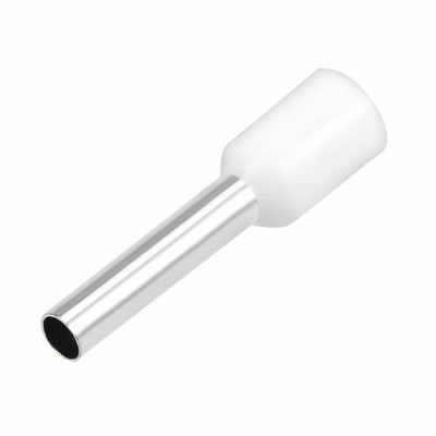 VE2510 Insulated Cord Pin End Electrical Crimp Terminal AWG14 White 1000 Pcs  KD