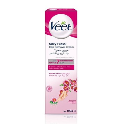 Veet Silky Freash Hair Removal Cream  100g    Normal / Dry /  Sensitive Skin