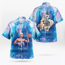 Iron Maiden Seventh Son Of A Seventh Son Frozen Hawaiian Shirt Aloha Shirt For M
