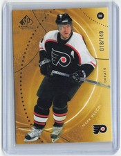 2025-26 SP Game Used Great Gold /149 #76 Mark Recchi 018/149 Philadelphia Flyers