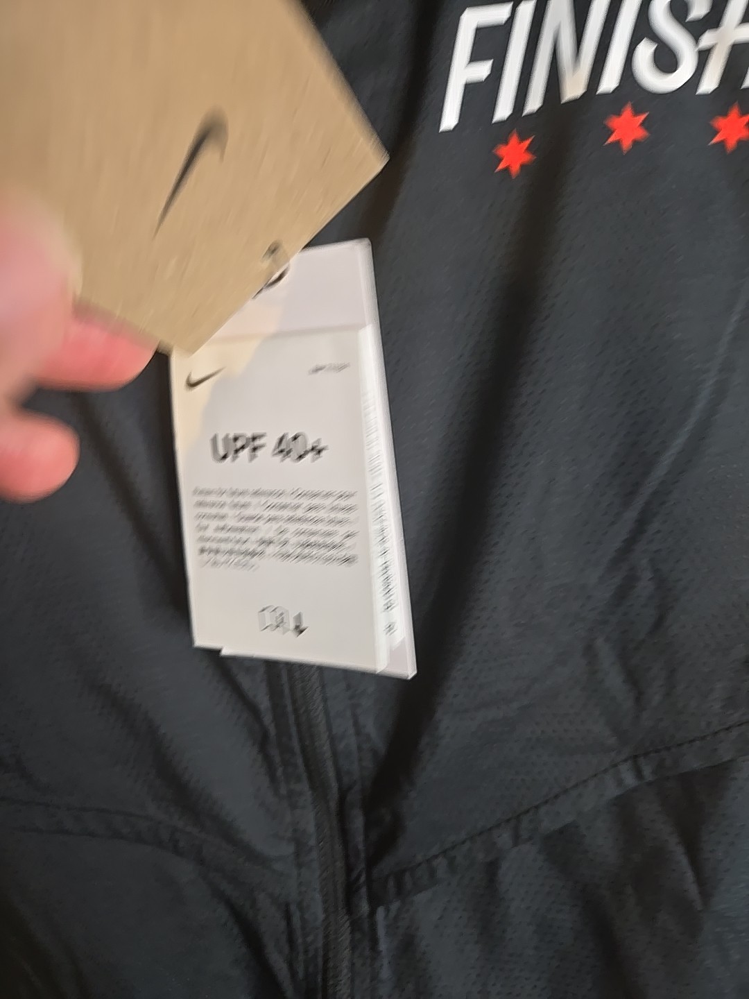 SACAI X NIKE Nike Giacca Uomo XS Chicago Marathon 2024 Windrunner Finisher Nero FV6204 010