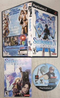 Suikoden IV PS2 (PlayStation 2) Disc, Case, (Damaged Box Art)