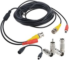 Flashmen 25ft BNC Video Power Cable for CCTV DVR