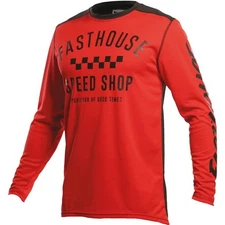 Fasthouse Carbon Motocross Jersey | Red/Black