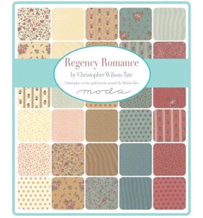 Regency Romance By Moda Fabrics, (40) 2.5 inch strips, Christopher Wilson Tate - Image 3 of 3
