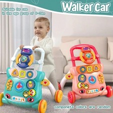 3-in-1 Baby Sit to Stand Learning Walker Musical Activity Center Push Toy