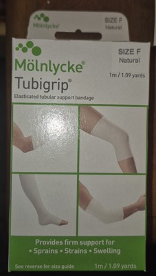 Tubigrip Pull On Elastic Tubular Support Bandage, 1 Meter, Size F, 1 COUNT, NEW