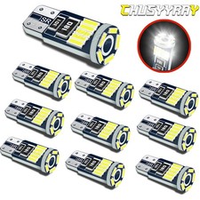 10x T10 LED License Plate Light Bulbs Super Bright White 168 2825 194 Lamp