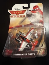 Disney Pixar Planes Fire & Rescue Firefighter Dusty Figure Vehicle New Mattel