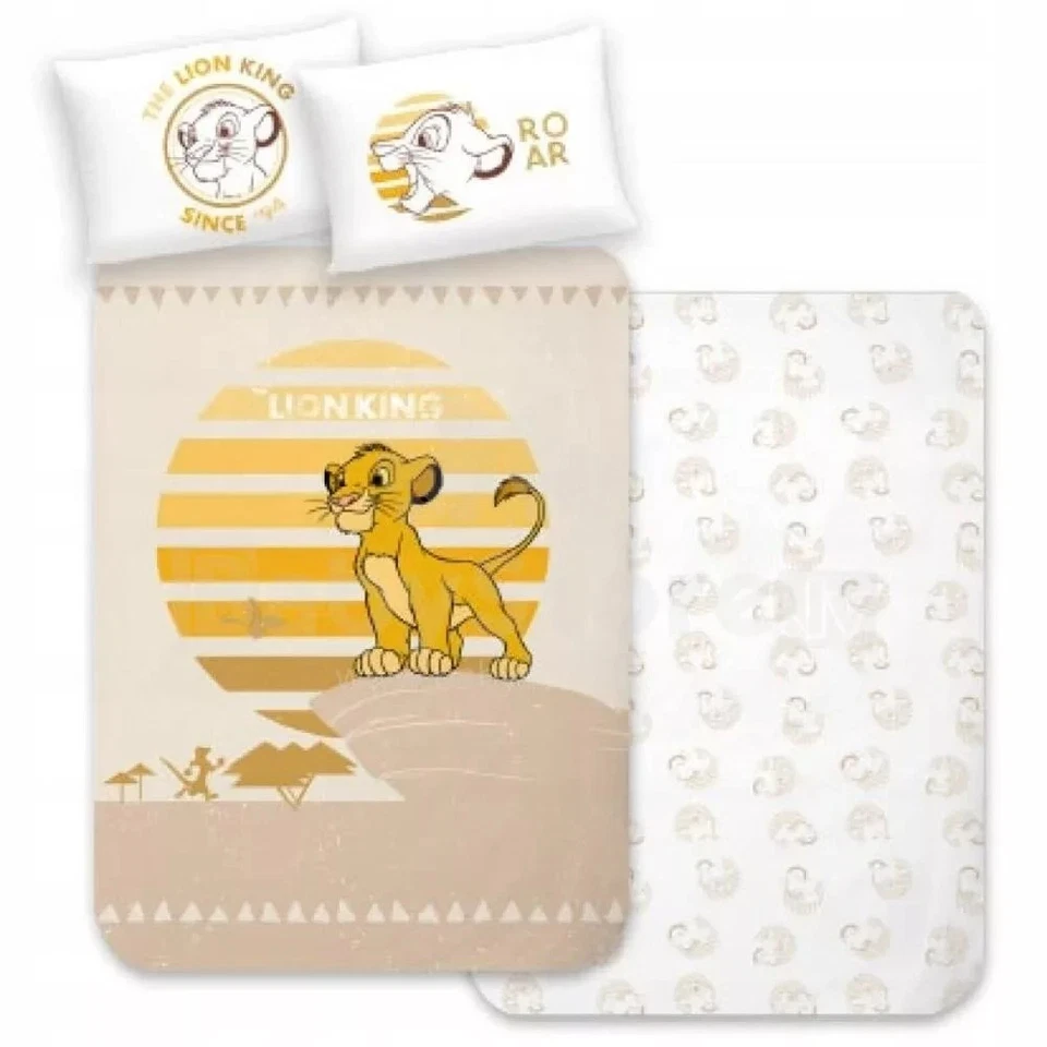Disney Lion King Simba Toddler Duvet Cover Bedding Set 100 X 135 CM 100% Cotton - Image 1 of 1