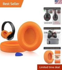 Ergonomic Earpads in Orange for Beats Studio 2 3 - Easy Installation Included