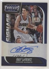 2018-19 Panini Threads Signage Premium 21/100 Raef LaFrentz #21 Auto 1u6