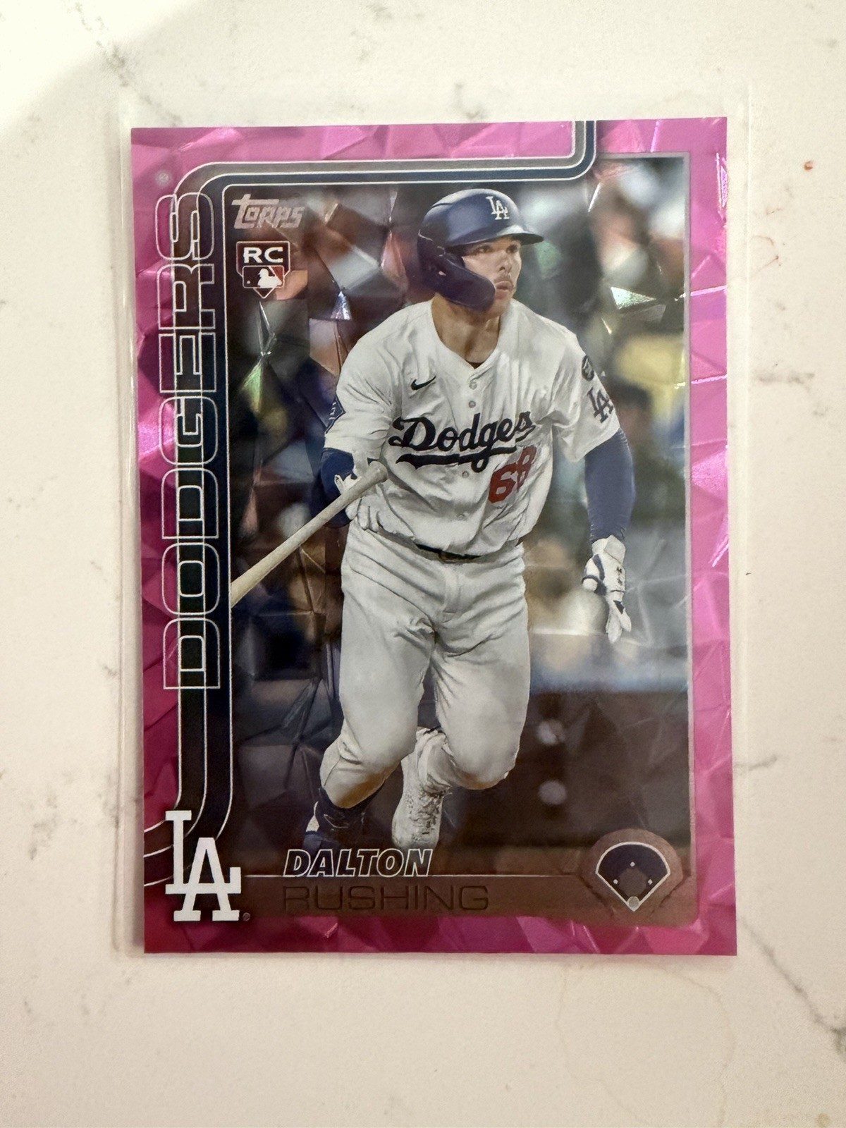 2025 Topps Update Series - Dalton Rushing #US38 Pink Diamante Foil (RC)