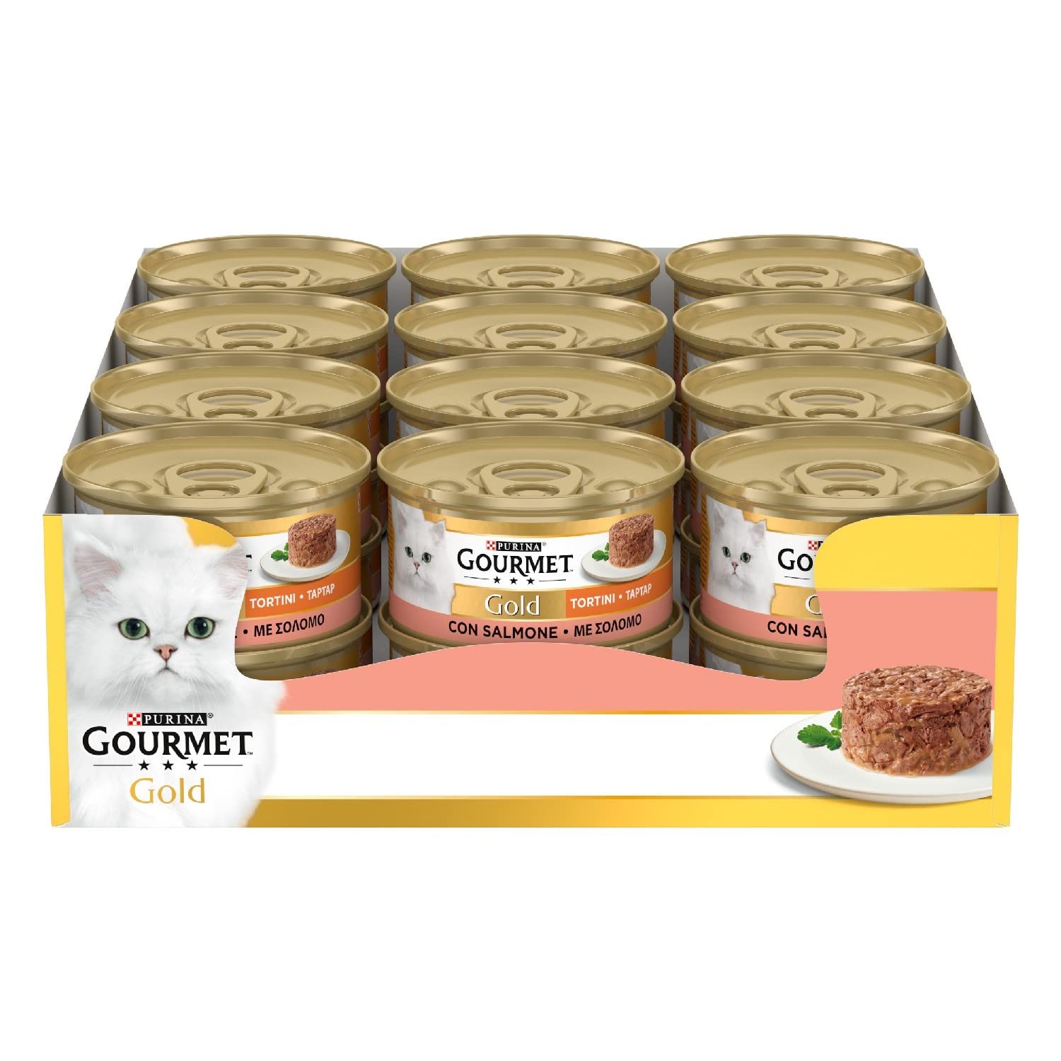 Offerta GOURMET Gold Tortini Salmone 24 Lattine | Il Menù da Re per Gatti