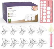 Nuliie Silicone Flanges Insert Replacement Kit, Flange Sizing Kit for Electric B