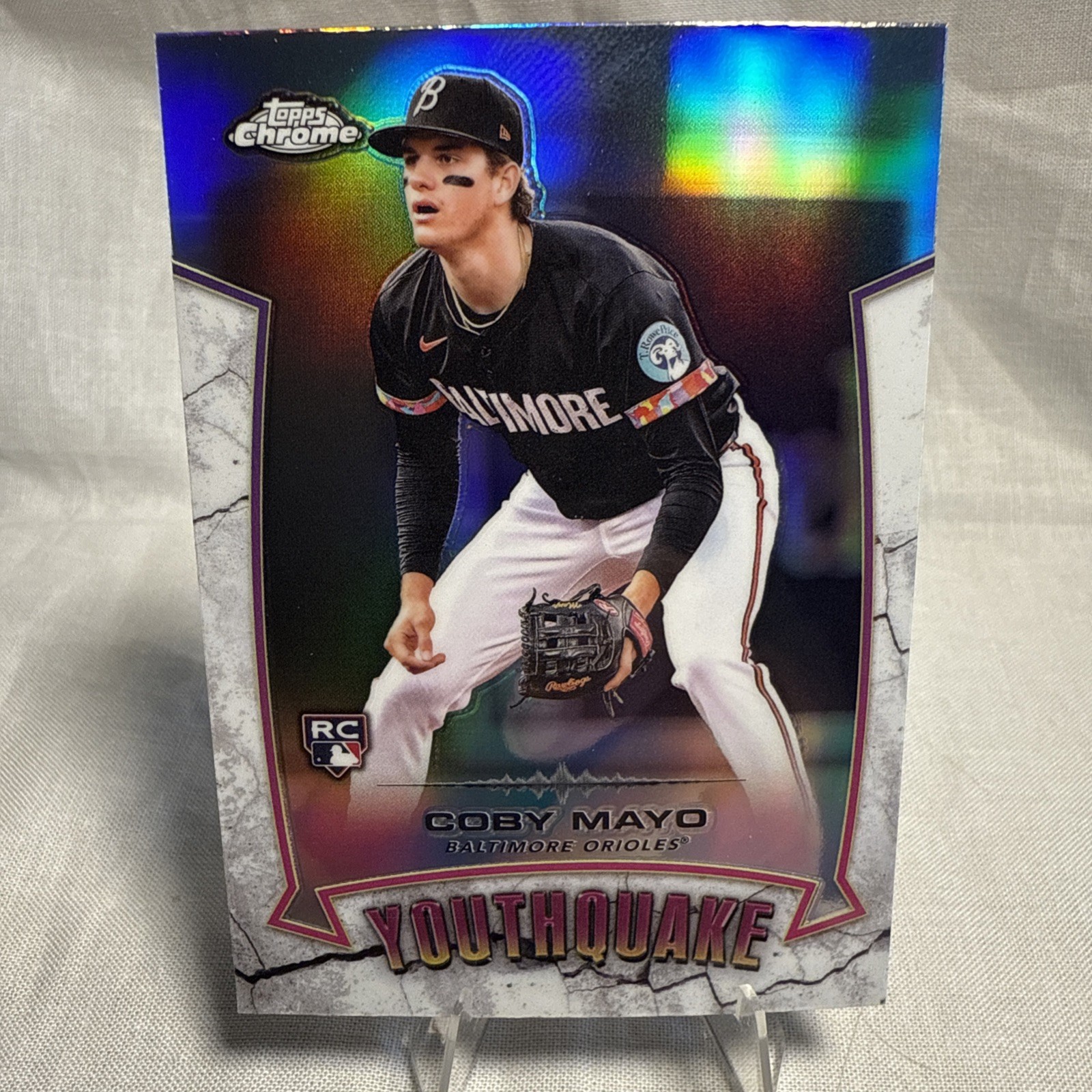 2025 Topps Chrome YouthQuake SP #YQ-2 Coby Mayo RC Orioles