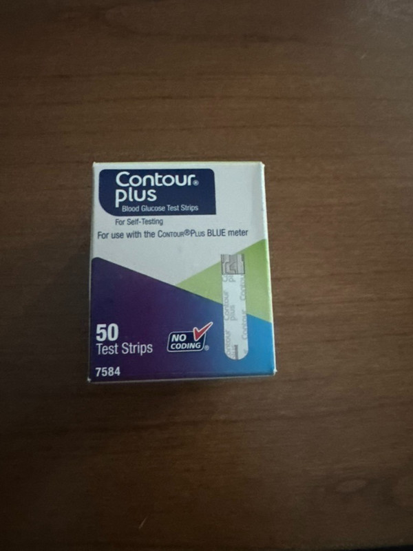 CONTOUR Plus Blood Glucose Test Strips for Self-Testing - Pack of 50 Exp 6/27