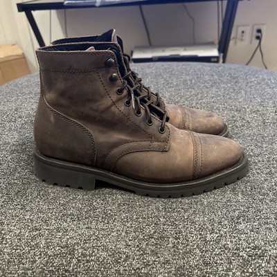 Thursday Boot Co Mens Size 7.5 Brown Leather Captain Lug Sole