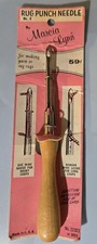 Vintage Marcia Lynn Rug Punch Needle No.6 Wood Handle USA
