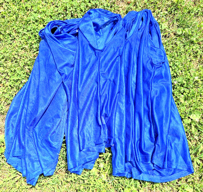 Kwik Goal Youth Blue Deluxe Scrimmage Vest - Quantity: 8 (Used)
