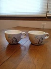 2 Vintage Mid-Century Red Wing Pottery Bob White Quail 2.75" Tall Coffee/Tea Cup