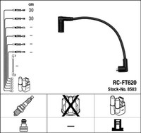 NGK ZüNdleitungssatz 8503 FüR Cinquecento Fiat 170AA 170AD