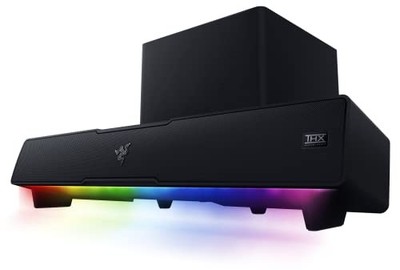 Razer Leviathan V2 Gaming Soundbar mit dediziertem Subwoofer Einzellautsprech...