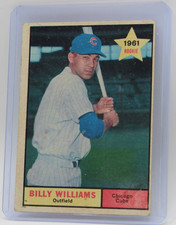 1961 Topps Billy Williams #141 RC Rookie Baseball Card VTG. rookie card picture