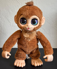 FurReal Peanut The Playful Monkey 15" Interactive Plush Hasbro Tested Works